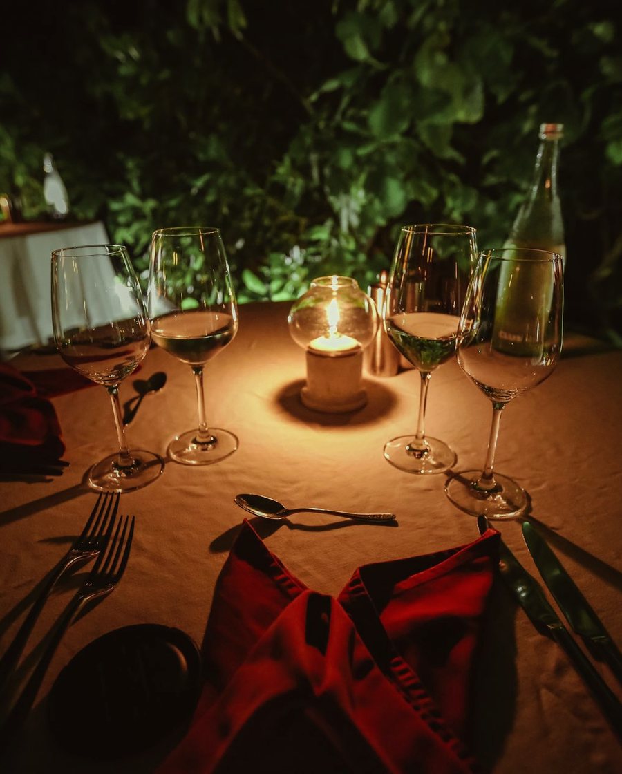 The dining room